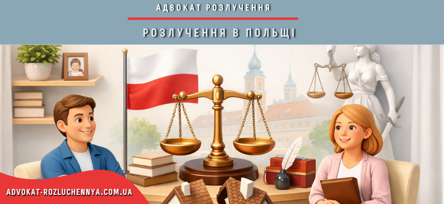 Розлучення в Польщі через суд із поділом майна та юридичним супроводом