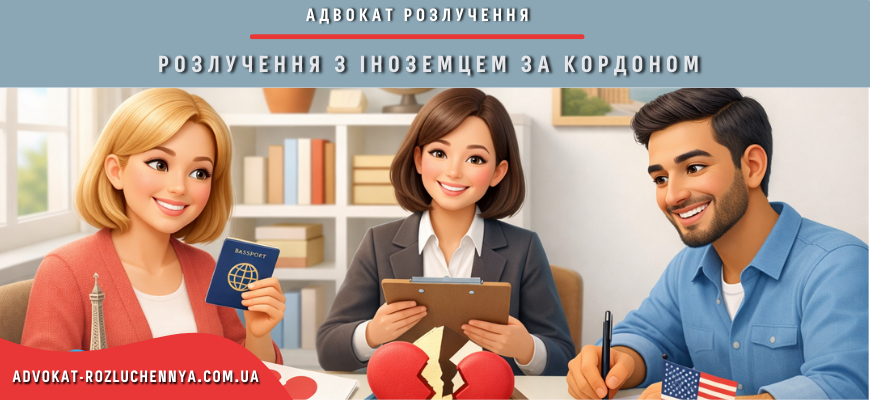 Розлучення з іноземцем за кордоном через адвоката з поділом майна та міжнародними документами